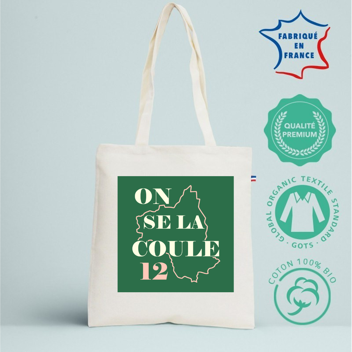 Tote-poche "on se la coule 12"