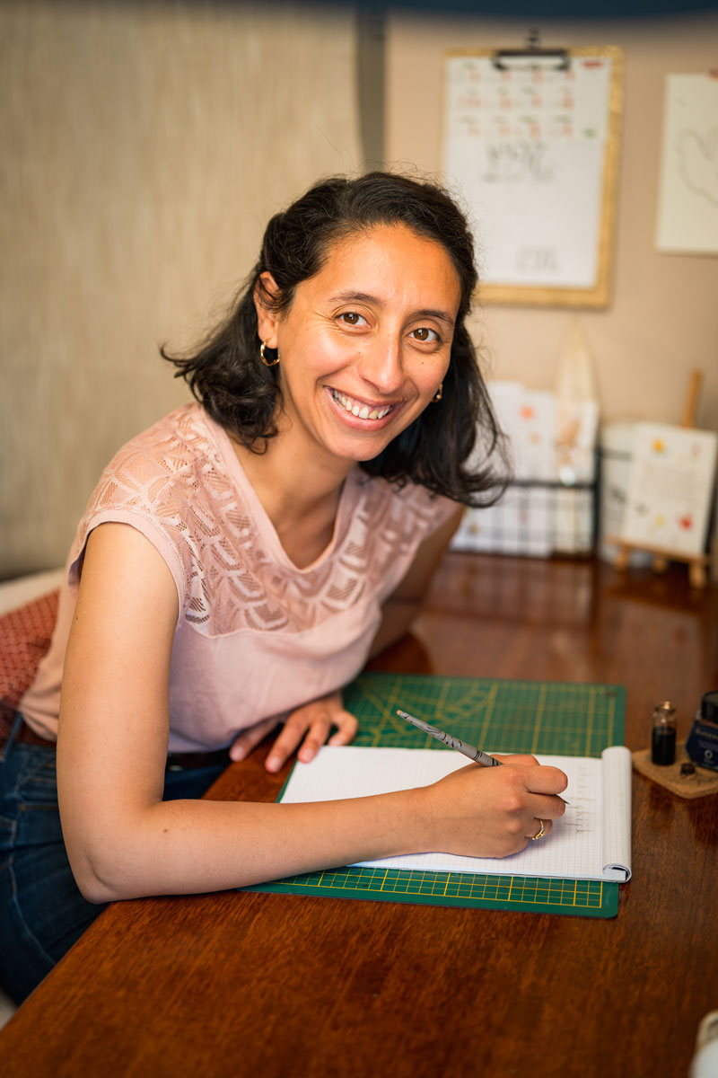 Atelier de calligraphie latine