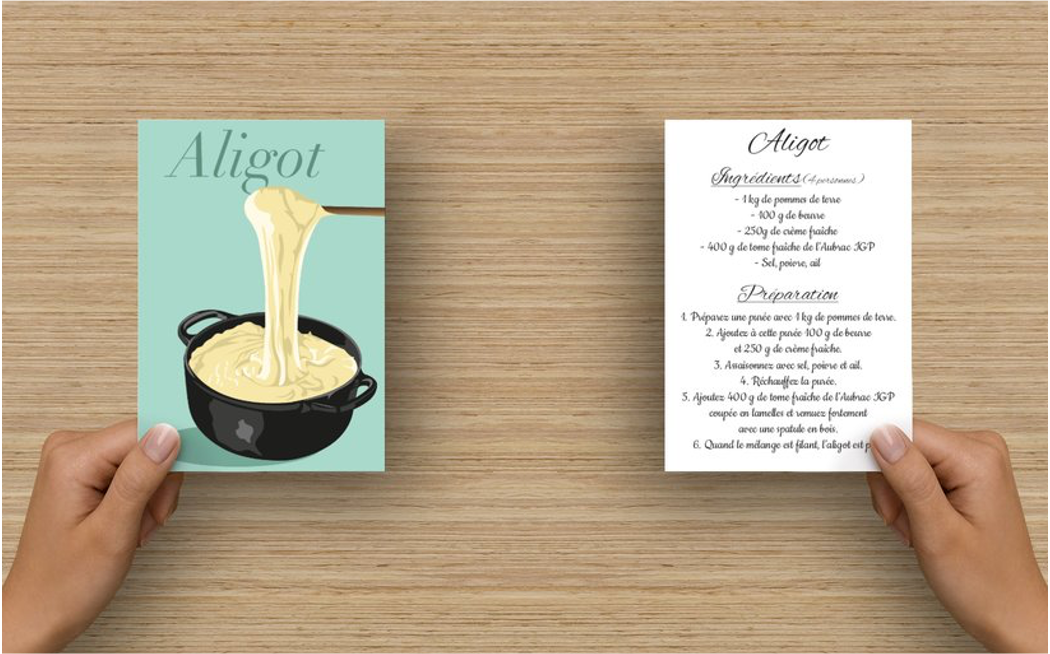 Carte-recette "aligot"