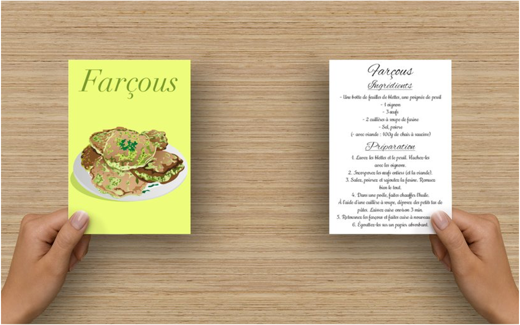Carte-recette "farçous"