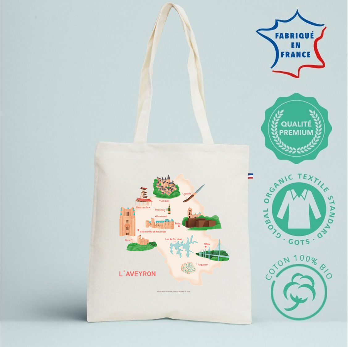Tote-poche "département"
